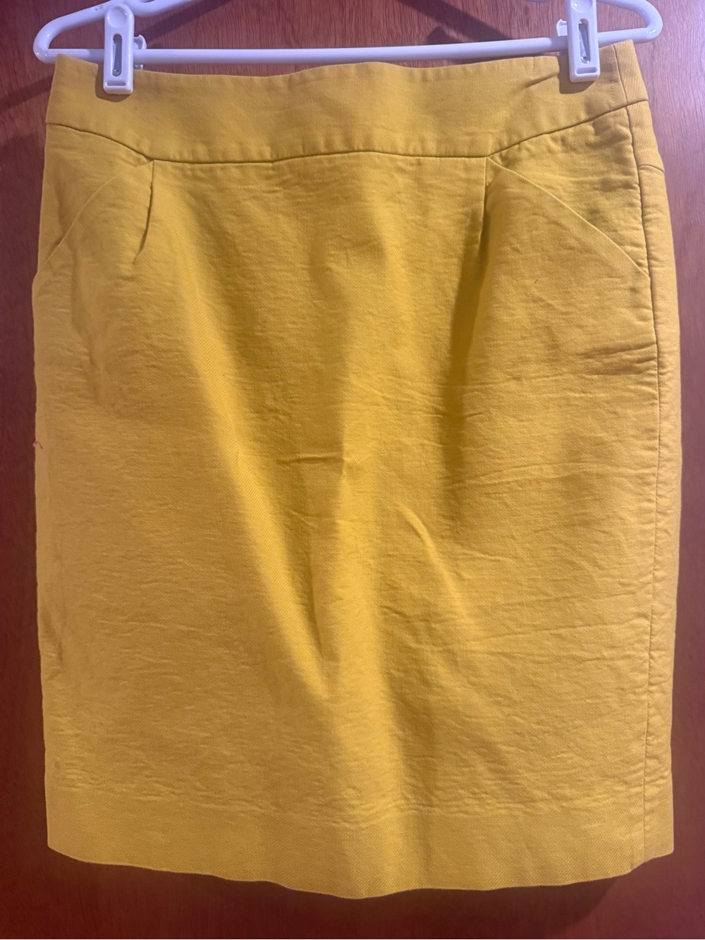 J. Crew Yellow Pencil Skirt